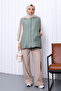 Çağla Quilted Lined Vest - 2