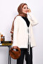 Cream Front Tie Angora Soft Cardigan - 3