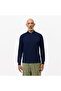 Paris Men's Regular Fit Long Sleeve Navy Blue Polo