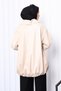 Beige Belted Leather Jacket - 4