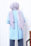 Baby Blue Crew Neck Mercerized Knitwear Tunic - 4