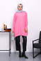 Pink Mercerized Ribbed Casual Tunic - 2