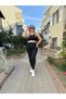 Sports Bustier Leggings 2-Piece Set, High-Waisted Leggings Covered Bustier Sportswear - 2