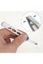 Oblique and Straight Tip Stainless Steel Eyebrow Tweezer Set Professional - 5