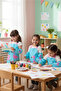 Liquid-Proof Children's Activity Apron and Sleeves – Ages 2-10, Adjustable Painting Apron - 6