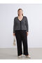 Lcwaikiki Classic Black Women's Knitwear Pants with Elastic Waist - 2