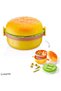 Food container with cutlery, 4 compartments, 350ml - 2