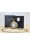 Steampunk Retro Vintage Roman Numeral Pocket Watch with Chain - 2
