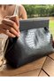 Bahram Petite - Leather Bag, Wooden Scholarship Leather Bag, Clutch, Handbag, Arm Bag, Shoulder Bag - 6