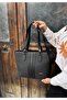 Women's New Season Large Size 3 Compartment Luxury Hand and Shoulder Bag Shoulder Bag - 2