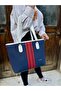 Women's New Season Large Size 3 Compartment Luxury Hand and Shoulder Bag Shoulder Bag - 3