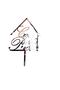 Cake Topper Stone House, Silver