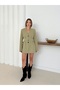 Buttoned Jacket Dress with Waist Detail - 6