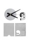 Decorative clock, Quartz movement, adjustable size, silver - 2