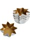 Star-Shaped Non-Stick Cake & Bread Molds Set of 4 – 5-Inch Golden Aluminum Baking Pans
