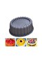 Silicone Charlotte Cake Pan Reusable Fluted Round Mold for Cheesecake Brownie Tart Pie - 3