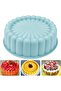 Charlotte Cake Pan Silicone 18cm Nonstick Round Mold for Cheesecake, Brownie & Tart, Green