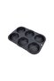 6-Cavity Hamburger Bun Mold, Nonstick Mesh Silicone Pan for Homemade Buns - 3