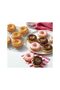 6-Cavity Donut Baking Pan, 3.75" Non-Stick Metal, Dishwasher Safe, Black - 2