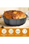 Bundt Cake Pan Fluted Tube Pan Heavy Duty Carbon Steel Nonstick Mold for Baking 9.45 Inch - 4