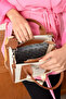 Women's Straw Medium Size Linen Hand and Shoulder Bag 236072Mh - 6