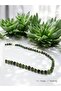 Anyolite Natural Stone Cube Hexagon Cut Design Necklace (45cm) - 2