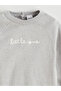 Gray Printed Baby Boy Sweater and Sweatpants - 6