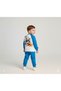 Stylish Square-Cut Boys' Winter Sharded Cotton Bottom-Up Set