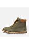 Pokey Pine Mid Lace up with Zip Boot Children's Khaki Boots Tb1A1Vosa581 - 6