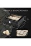 Watch Organizer Box with Glass Top & Removable Pillows (Black) - 4
