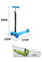 Kids Kick Scooter with Flashing Wheels and Adjustable Handle, 3-Wheel Kids Scooter for 7+ Children - 7