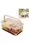 Storage Container, OPTIM SOLUTION, with Ice Separator and Drain, Portable, Keeps Food Cold, PP, Lunc