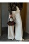 Pirlo Women's Suede Lock Detailed Handbag and Crossbody Bag - 2