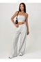 Women's Gray Plus Size Baggy Loose Fit Pants Six Stretchy Comfortable Fabric Sweatpants Shah Modahjn - 7