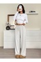Women's Gray Plus Size Baggy Loose Fit Pants Six Stretchy Comfortable Fabric Sweatpants Shah Modahjn - 4