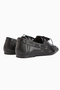 Arian Genuine Leather Black Lace-Up Moccasin Casual Loafer Women's Shoes - 5