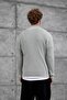 Men's Knitwear Mrk Full Gray Oversize Zippered Knitwear Fabric - 3