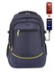 Large Size Travel Daily Backpack 60 Liters 17.3 Inches Orthopedic Waterproof Fabric Dada 09 Navy Blue