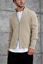 Men's Knitwear Mrk Full Cream Oversize Zippered Knitwear Fabric