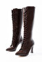 Rachel Women's Lace-Up Zippered Brown Boots