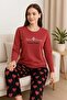 Women's Pajama Set Heart Patterned - 4