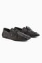 Arian Genuine Leather Black Lace-Up Moccasin Casual Loafer Women's Shoes - 3