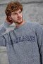 Men's Knitwear Nmrc Knitted Oversize Blue Oversize Knitwear Fabric - 2