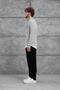 Men's Knitwear Mrk Full Gray Oversize Zippered Knitwear Fabric - 5