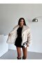 Shawl Collar Oversize Lined Premium Fur Coat - 4