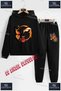 Children's Unisex "Kelebek Girl on Face" Custom Printed Hooded Sweatshirt Tracksuit Set