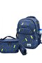 Boys' Primary School Orthopedic Yarasa Laci 3-Piece Bag Set with 4 Compartments, Water Bottle Compartment, Compartment for Lunch, and Pen Holder 571