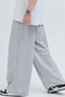 Adjustable Oversized Baggy Pants with Elasticated Cuffs Large Size Black Gray Anthracite - 7