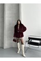 Premium Quality Extra Full Fur Lined Fur Coat with Belt 25103 - 3