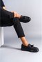 Slw154 blaze laceless tasseled leather men's daily sport classic shoe cst - black - 3